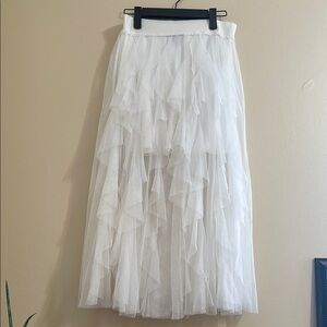 Sincerely Jules White Maxi A-Line Skirt